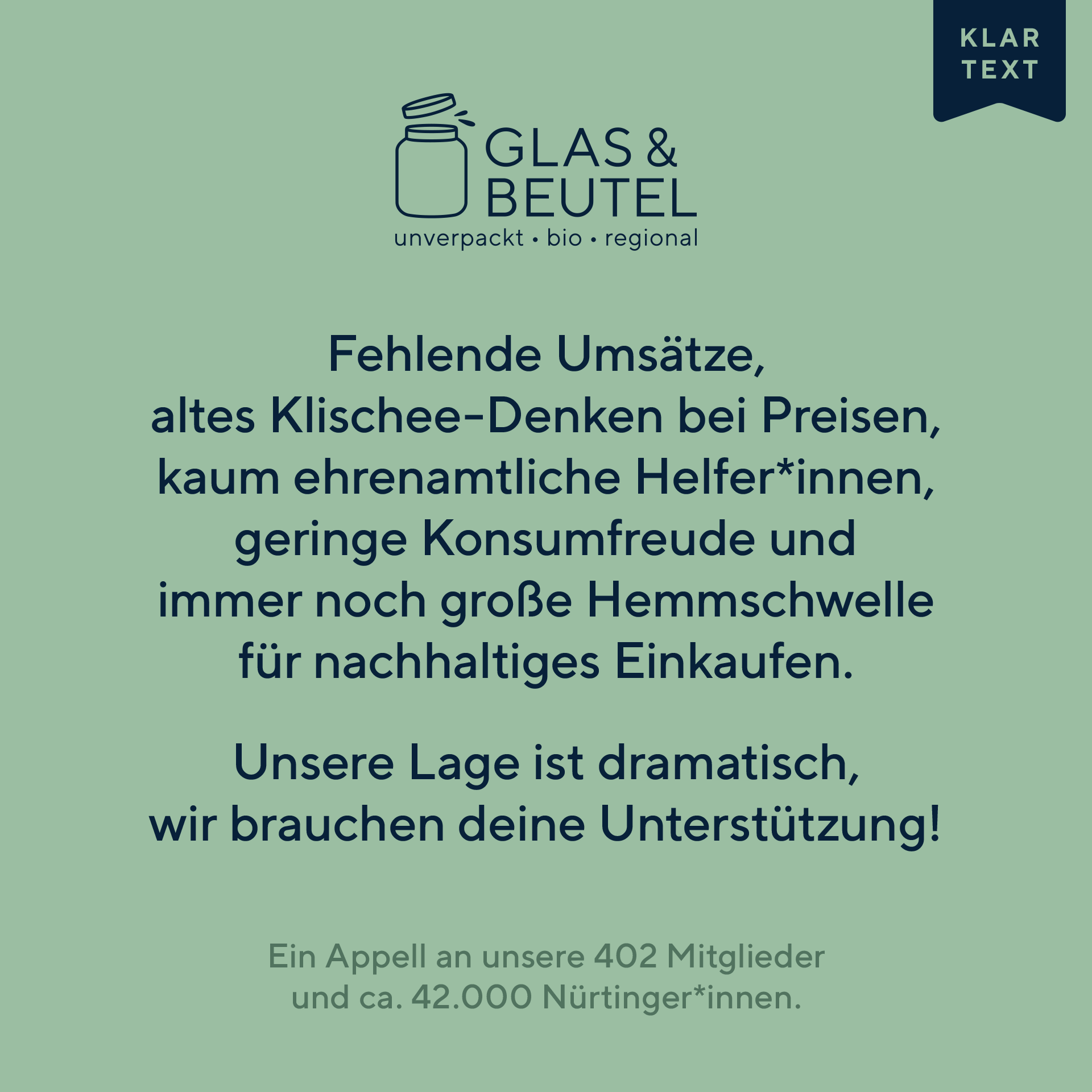 Glas & Beutel | Unverpackt-Laden in Nürtingen