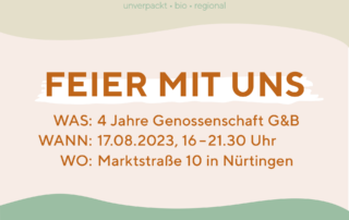 Glas & Beutel | Unverpackt-Laden in Nürtingen