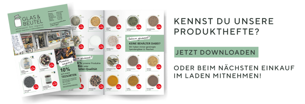 Unverpackt einkaufen in Nürtingen - Glas und Beutel Glas & Beutel | Unverpackt-Laden in Nürtingen
