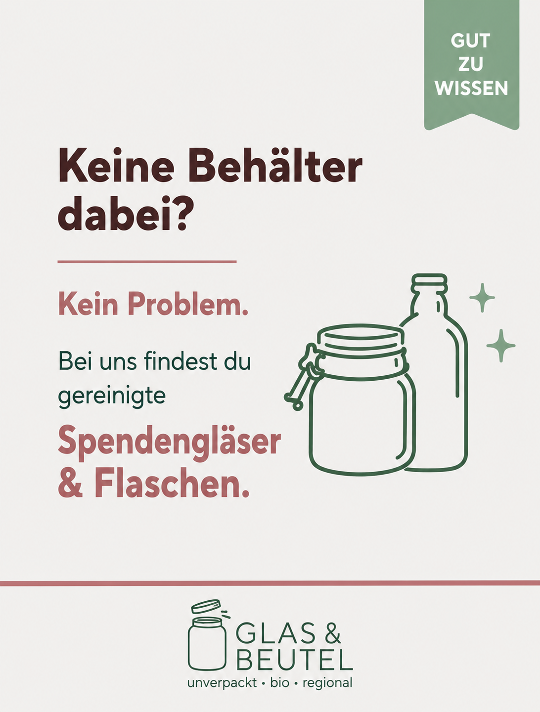 Unverpackt einkaufen in Nürtingen - Glas und Beutel Glas & Beutel | Unverpackt-Laden in Nürtingen