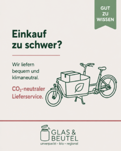 Lieferservice Glas & Beutel | Unverpackt-Laden in Nürtingen